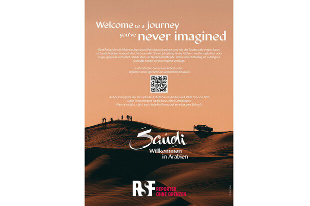 Tourismusanzeige Saudi-Arabien